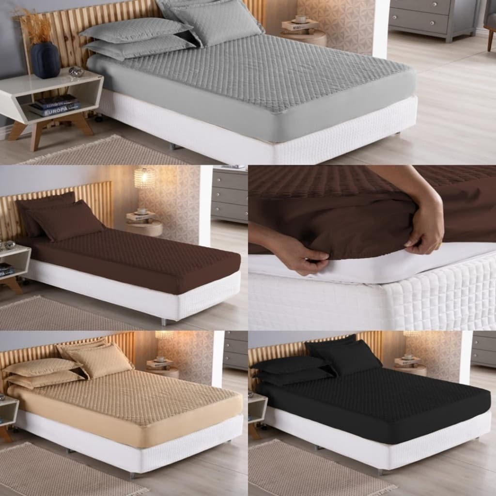 Protetor Impermeável Capa Colchão Matelada Solteiro Casal Queen King Com Elástico