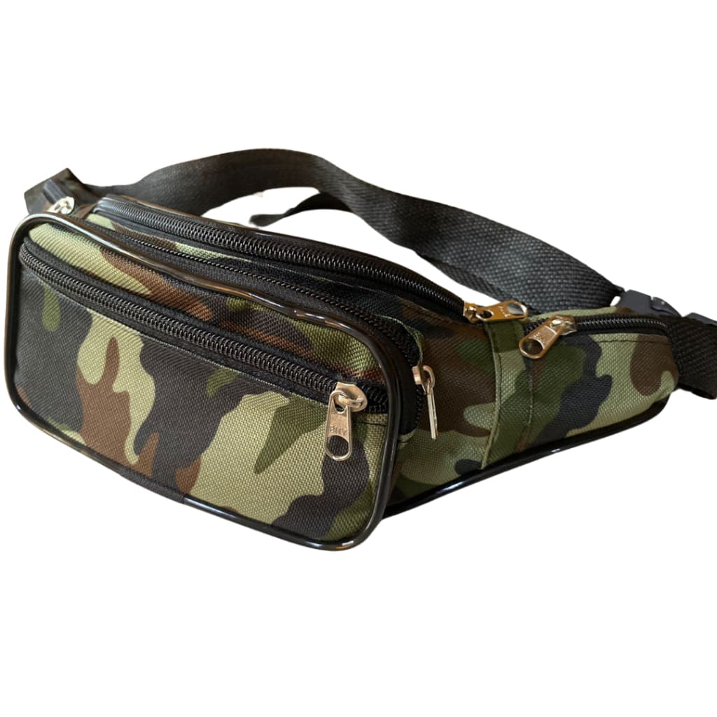 Pochete Camuflada unissex grande Vários Bolsos Bag Motoqueiro