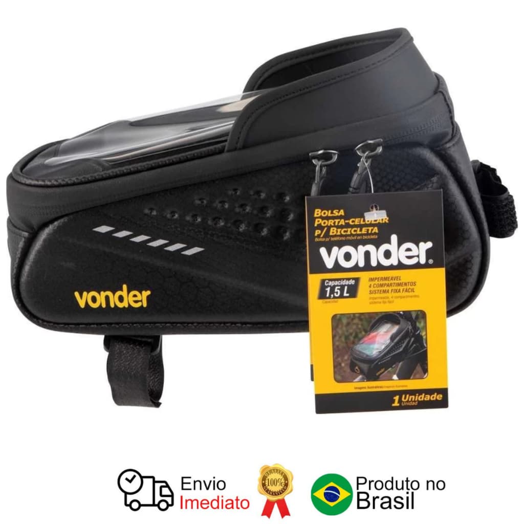 Bolsa Porta Celular Para Bicicleta Impermeável - Vonder