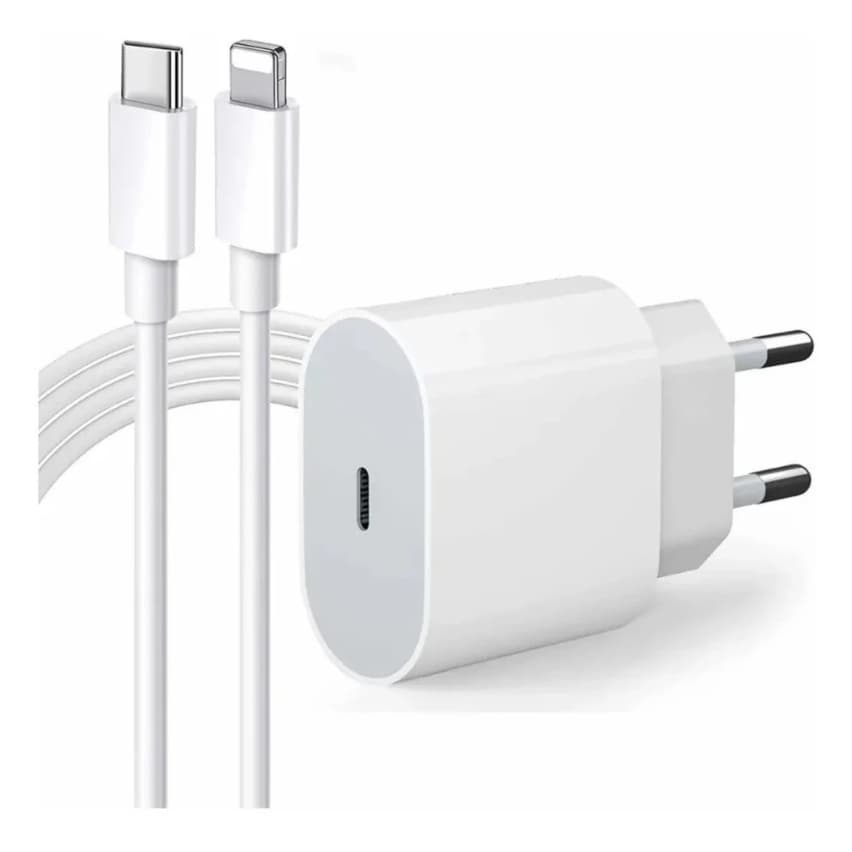 Kit Carregador De iPhone Fonte com Cabo Carregamento Rápido 1m PD 20w / ENVIO IMEDIATO