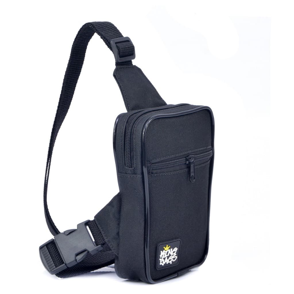 Bolsa de Ombro Bag Transversal Shoulder Bag Multiuso Utilitária Unissex King Bags Preto