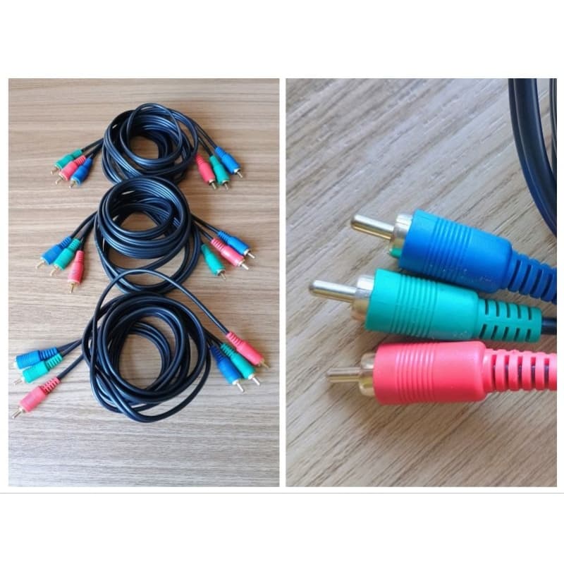 kit Cabos Vídeo Componente RCA