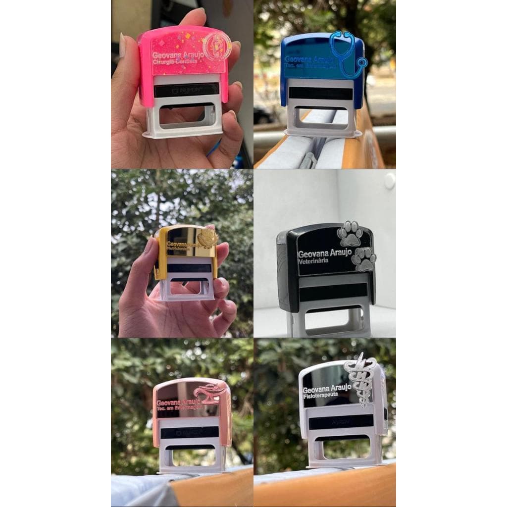 10  Carimbos Personalizados Carimbos espelhado
