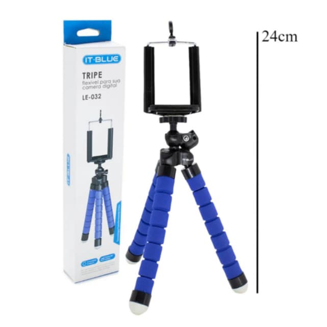 Suporte Mini Tripé Universal Flexível para câmeras e smartphone de 3,5-6'' polegadas