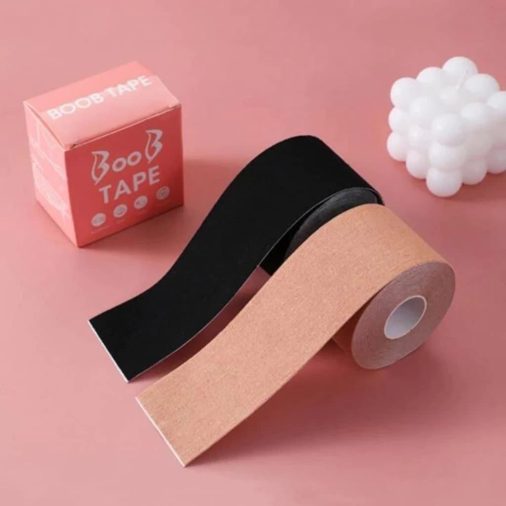 Kit 5 Sutiã Rolo Adesivo Levanta Peito Seio Fita Invisível