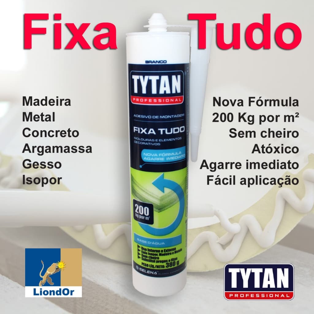 Adesivo de montagem FIXA TUDO Tytan Professional 380g