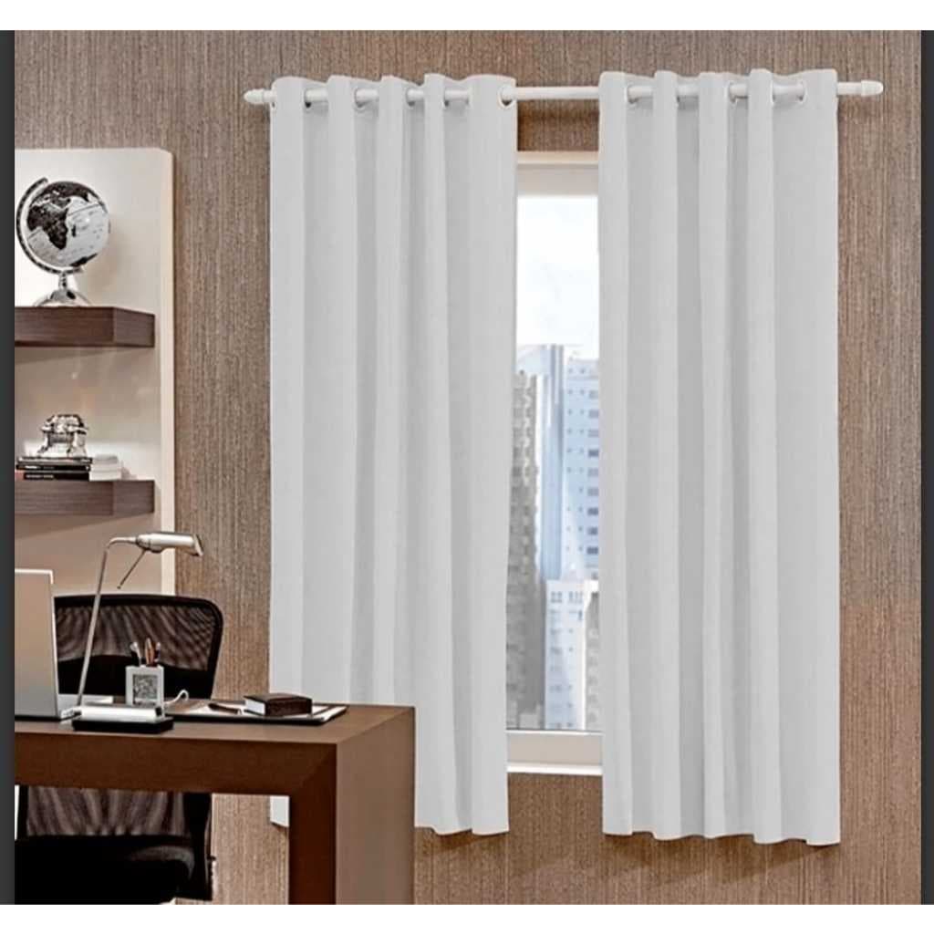 CORTINA BLACKOUT PVC CURTA 2,60L X 1,70A BRANCO
