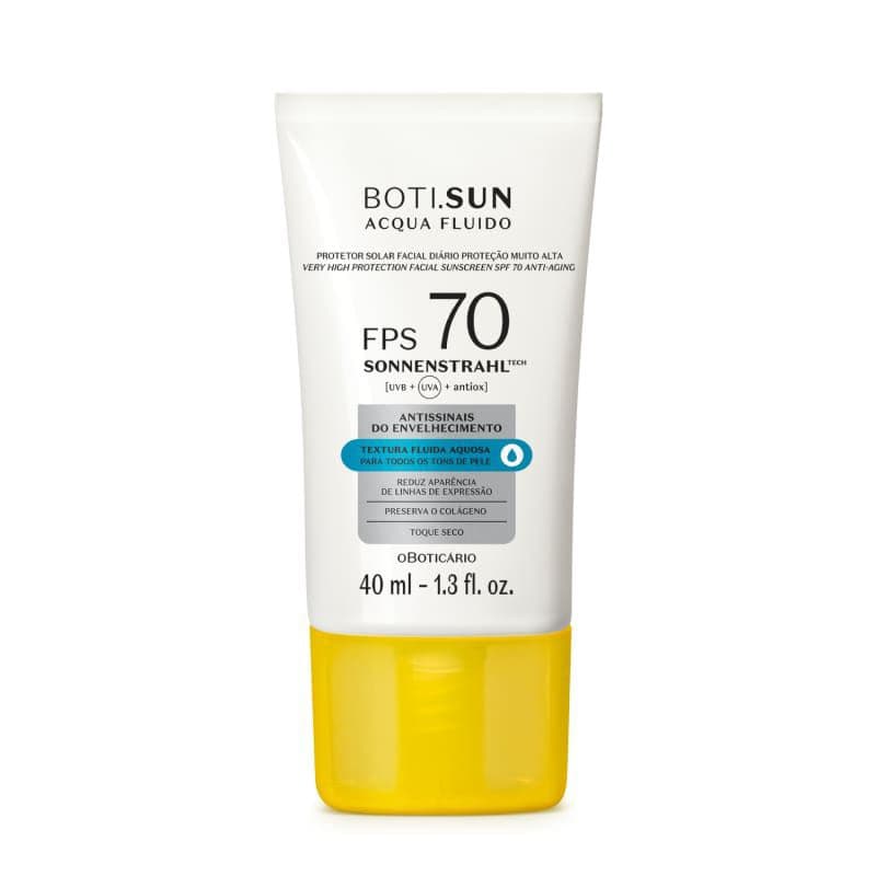 Boti.Sun Acqua Fluido Protetor Solar Facial Antissinais 40ml O Boticário