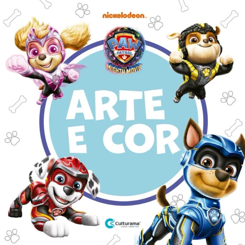 Livro Infantil Colorir Arte E Cor Desenhos Patrulha Canina
