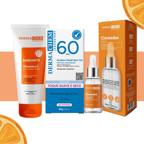 Kit Vitamina C Skin Care Anti-idade - Dermachem