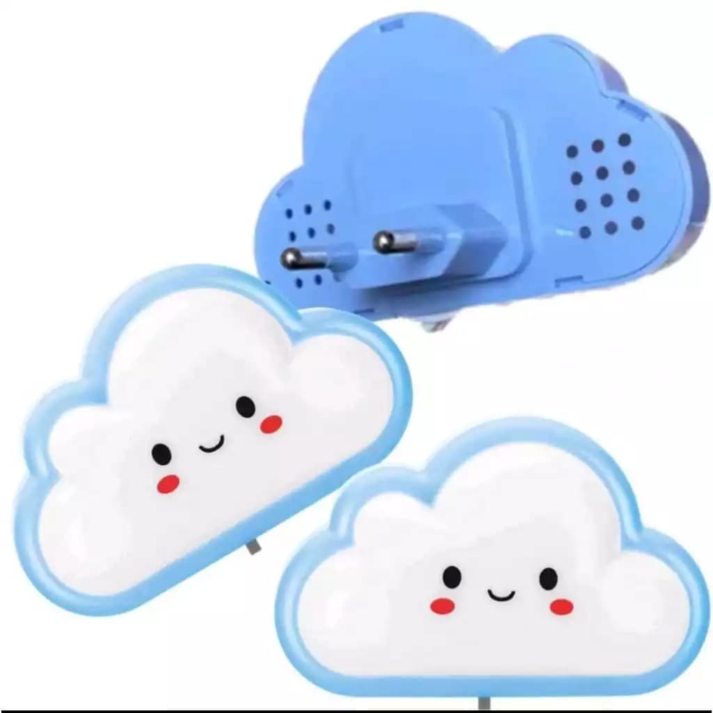 ABAJUR MINI DE TOMADA NUVEM INFANTIL LUZ De LED BIVOLT