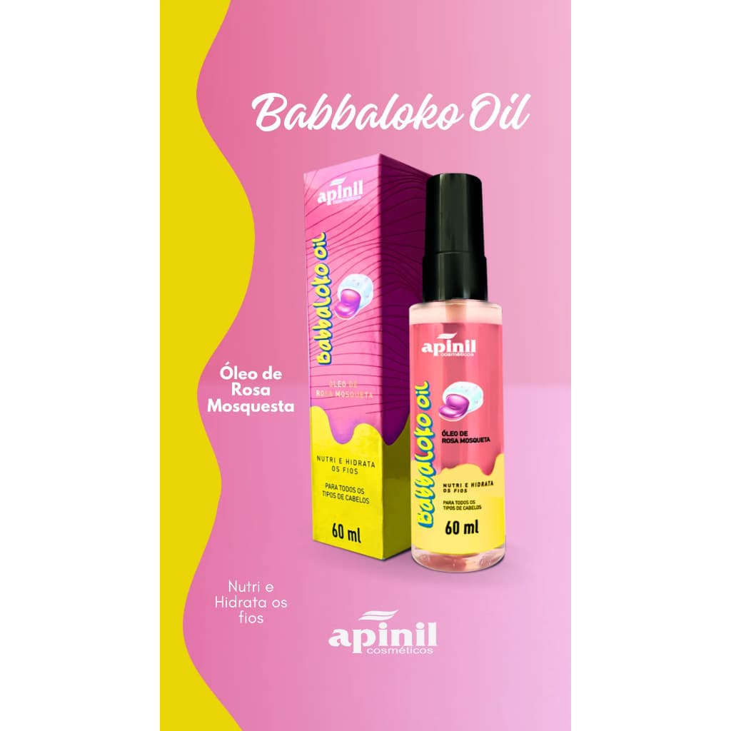 Kit Triplo: 3 Óleo Reparador Rosa Mosqueta Babbaloko Apinil