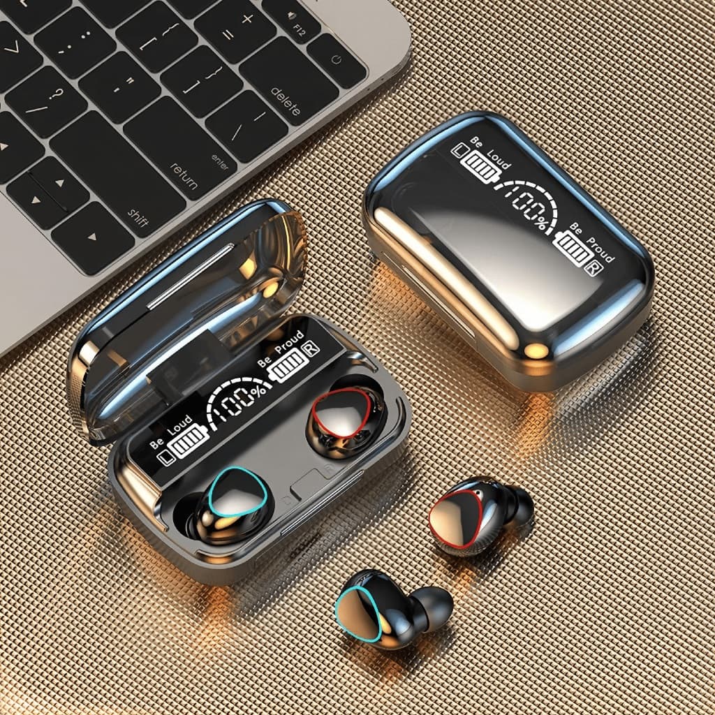 Fone M10 De Ouvido bluetooth 5.1 Sem Fio tws Estéreo Com Pod Carregador Power Bank
