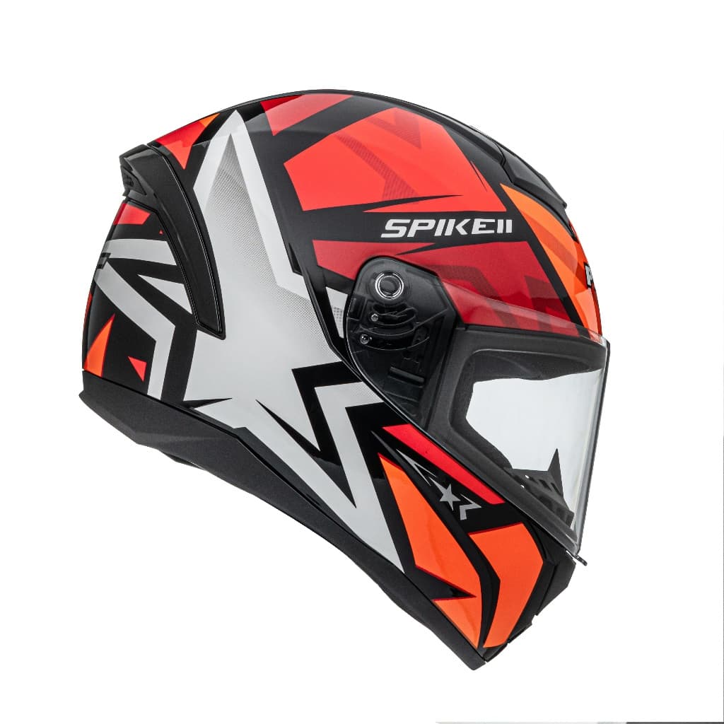 Capacete Masculino/Feminino Peels Spike II 1 ST Estrela Brilho Preto/Vermelho
