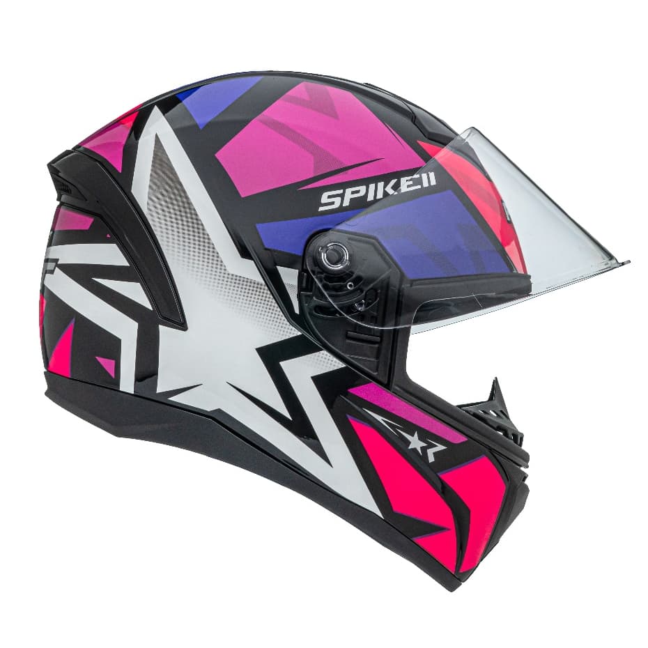 Capacete Masculino/Feminino Peels Spike II 1 ST Estrela Preto/Rosa