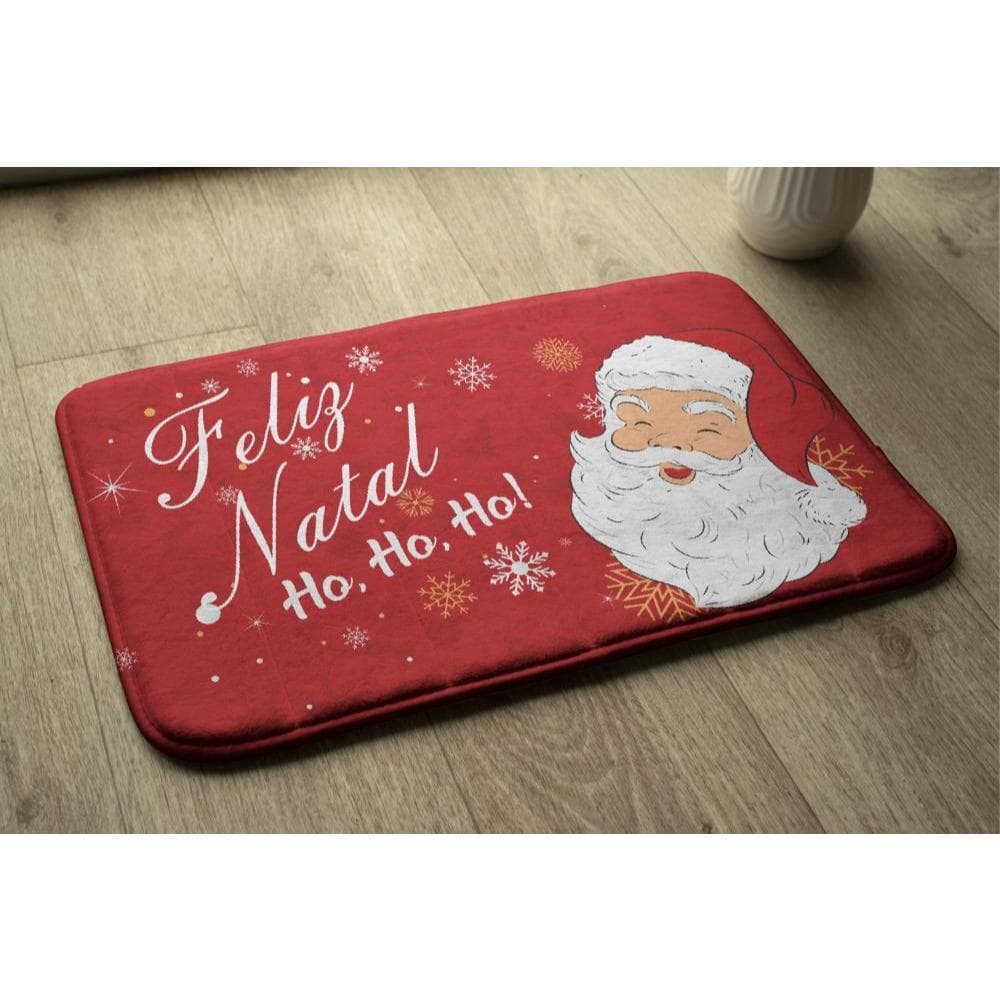 Tapete Porta Natal Papai Noel Arvore Flannel