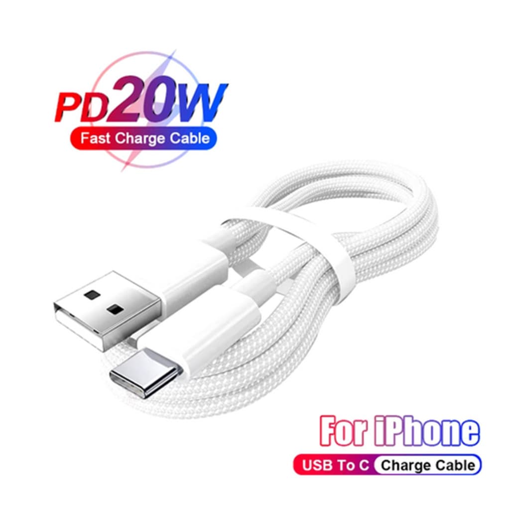 Cabo de carregamento rápido dados USB Tipo C, P/ Samsung, Xiaomi, iPhone 15, 16Pr o Max,  20W, PD 2M