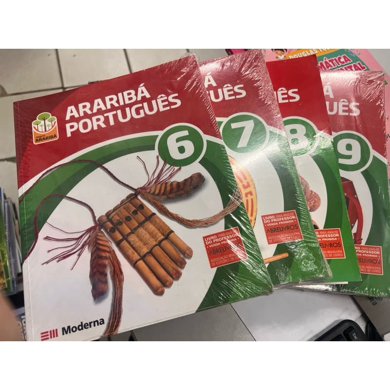 Livro coleção arariba (4 livros) ensino fundamental - professor