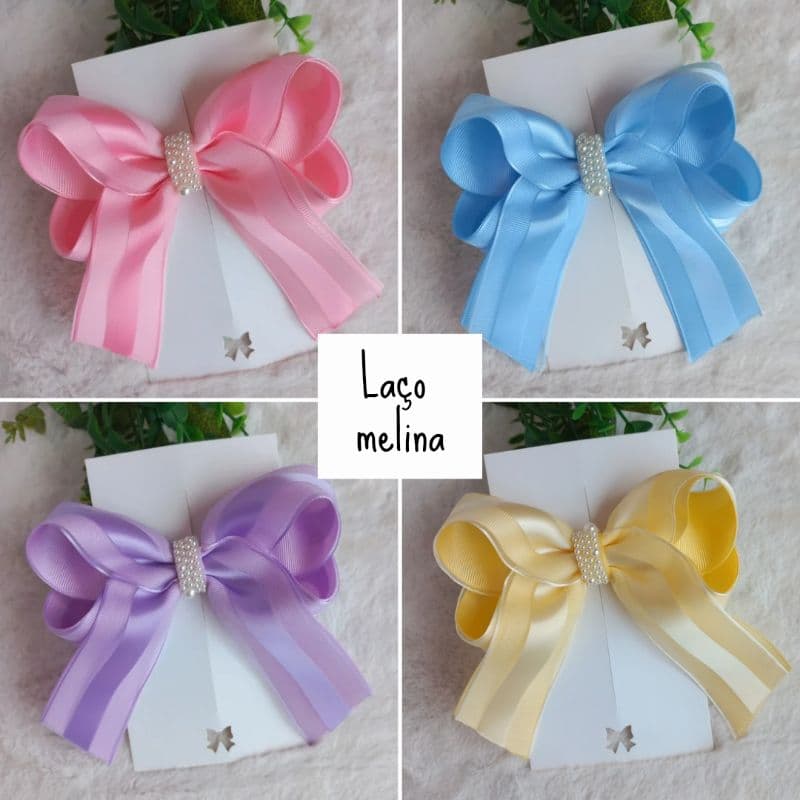 laço boutique infantil daminha,casamento,com miolo com pérolas (lilás,azul bebê,amarelo bebê,azul serenity , terracota )