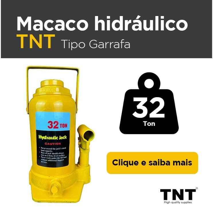 Macaco Hidráulico Manual Carro Caminhão Tipo Garrafa 32 Toneladas