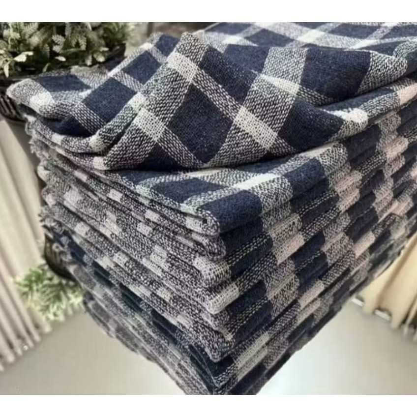 Kit Pano de chão xadrez com 10 peças 45cm x 65cm