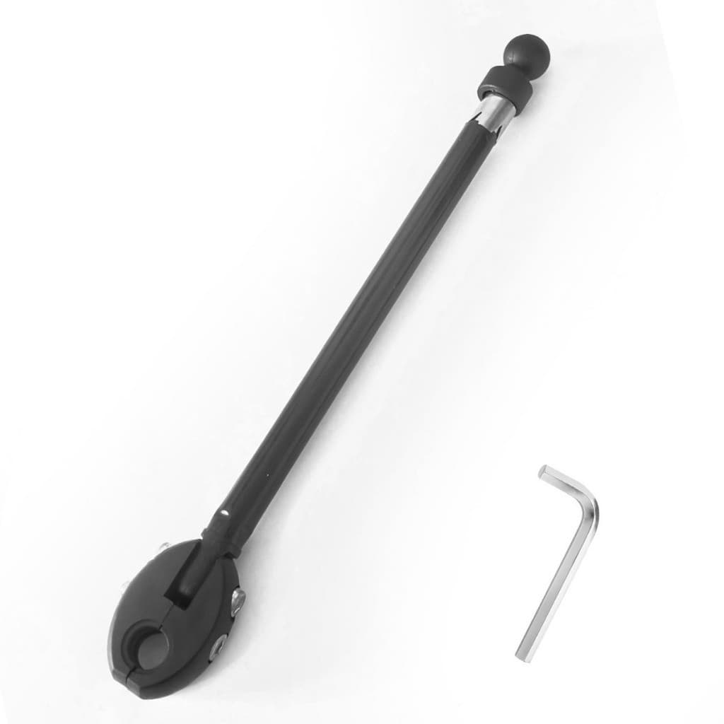 Antena Corta Linha De Pipa Colocar na Retrovisor De Moto C/6 Estágios 10MM Preta