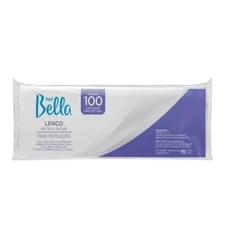 Papel Para Depilação Depil Bella 100un Lenço De Falso Tecido