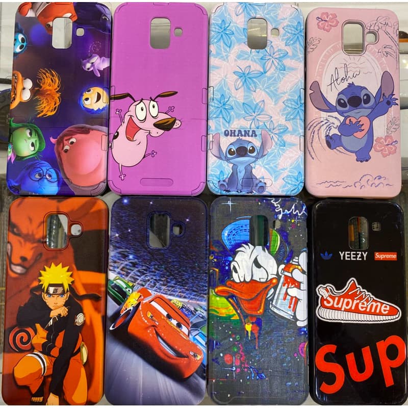 capa ou película para Samsung A6 (capa carteira / infantil / coloridas)