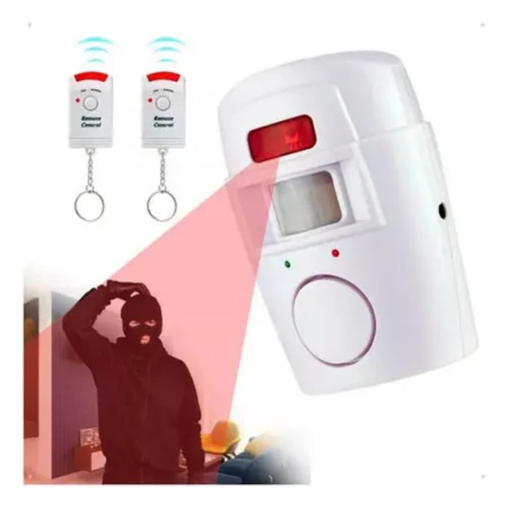 Alarme Residencial Sensor de Presença Infravermelho Sem Fio