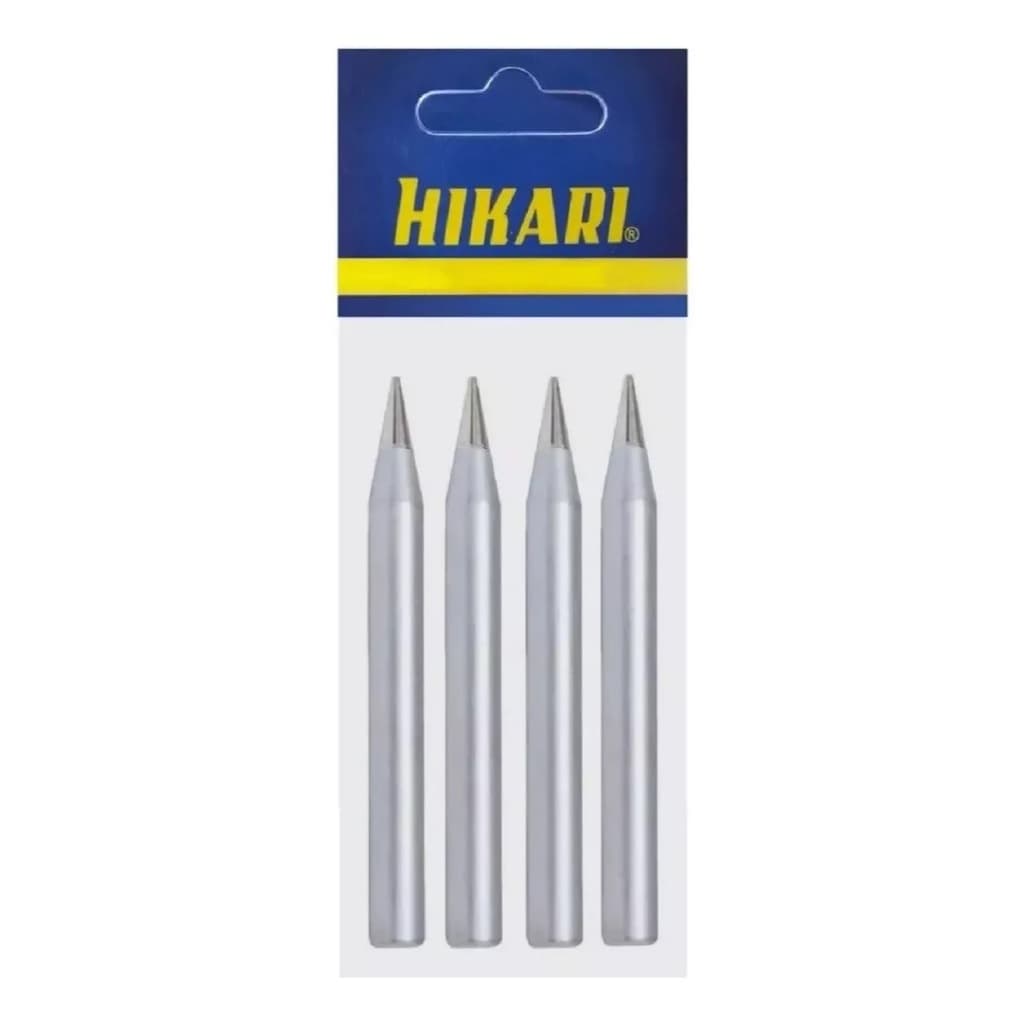 Kit com 4 Pontas Conicas Ferro De Soldar Hikari Plus Sc-40 Power 40