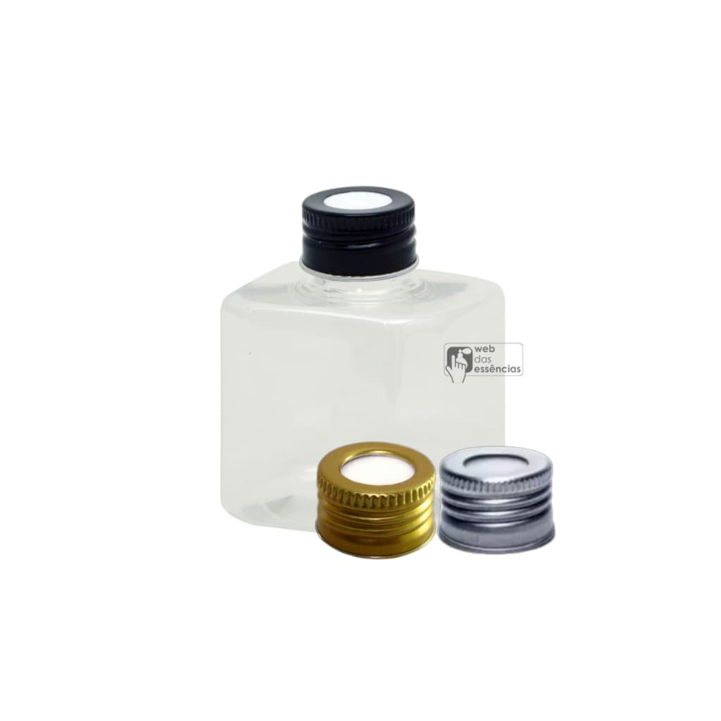 KIT - 10 UNIDADES FRASCO PET CUBE COM TAMPA DIFUSOR - PARA AROMATIZADOR DE AMBIENTE - 200ML