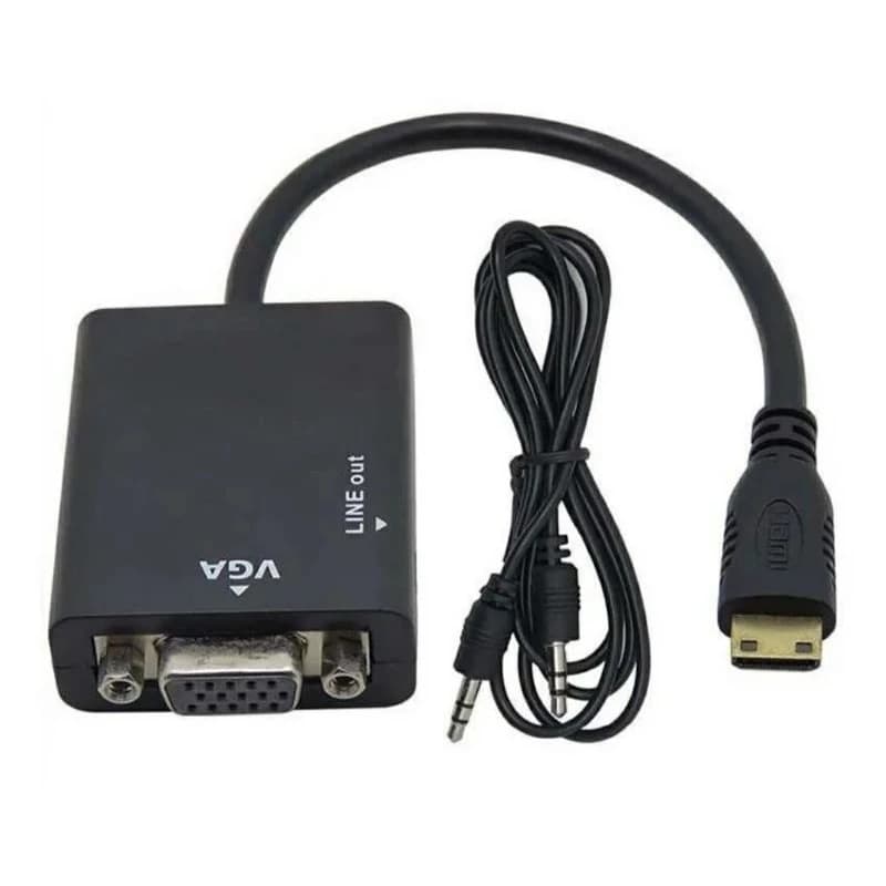 Conversor Mini Hdmi Para Vga Femea