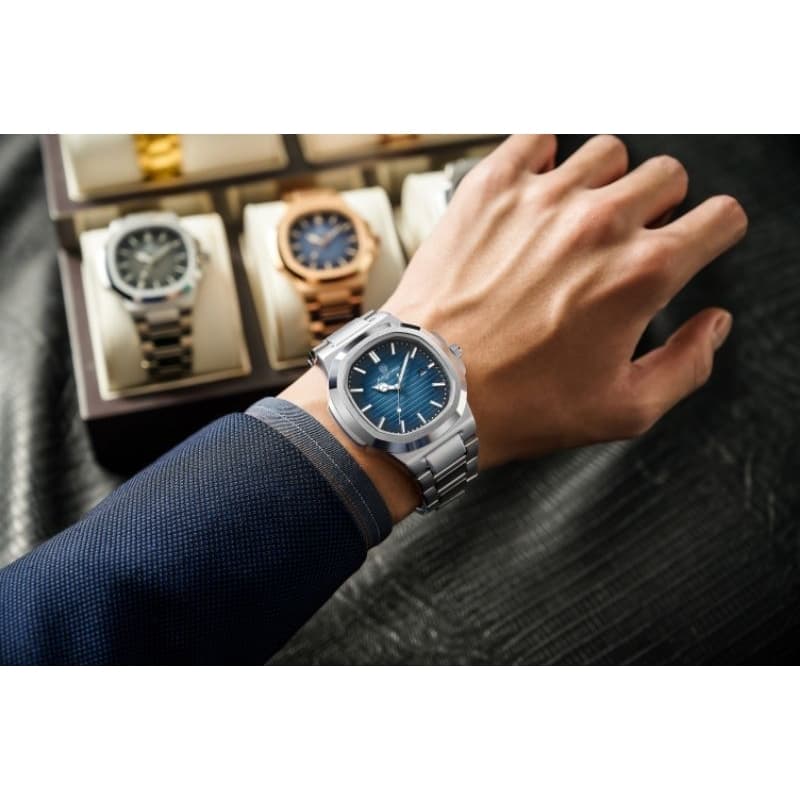 Relógio Luxury Quartzo em Aço Inoxidável Executive