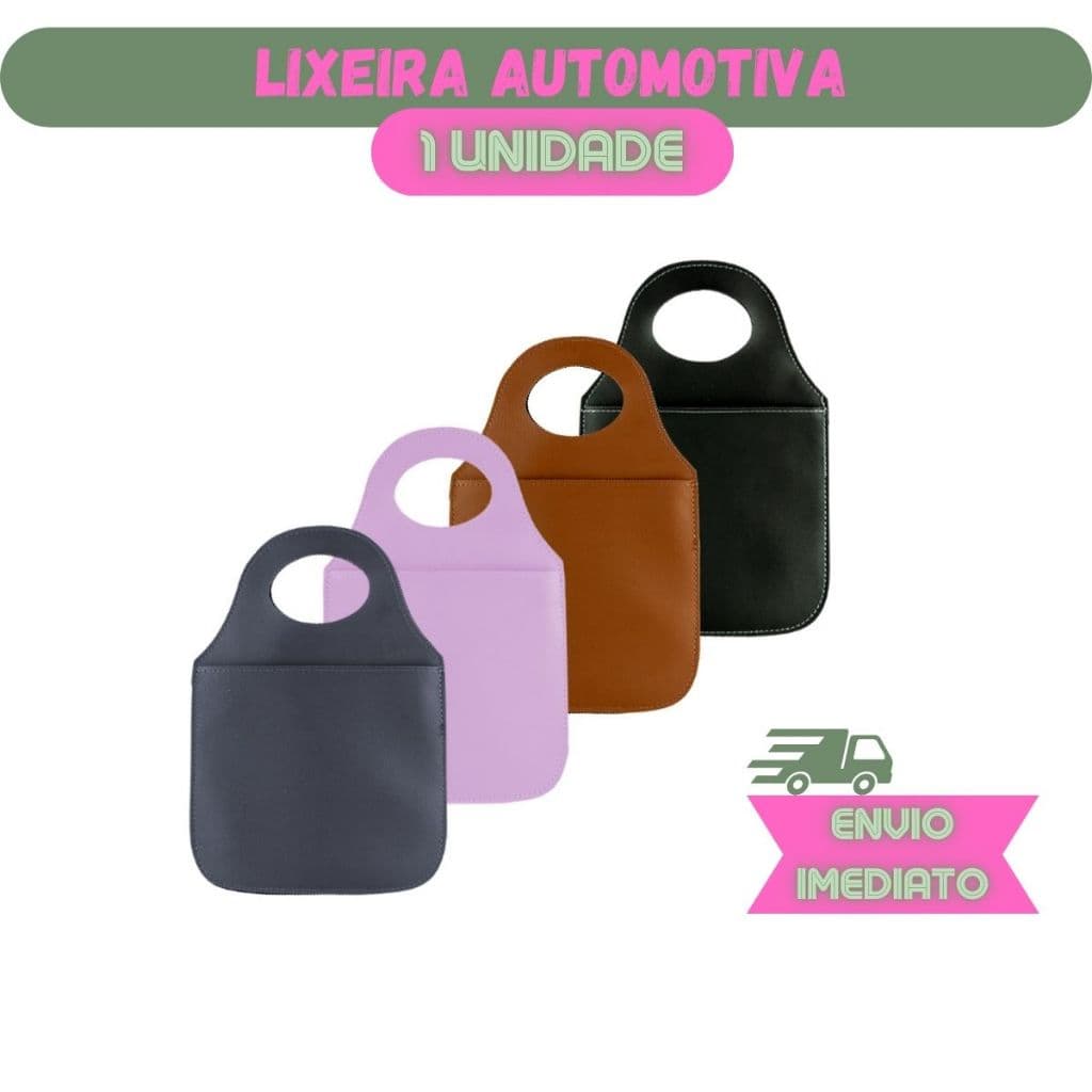 Lixeira Para Carro Porta Lixo Universal Colorida