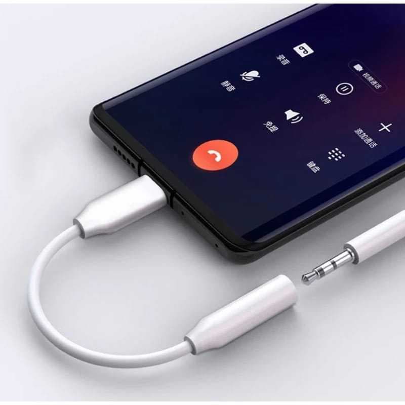 Adaptador Para Fone De Ouvido Tipo C x P2 Cabo Tipo-C x P2 Adaptador Conector - ENVIO IMEDIATO