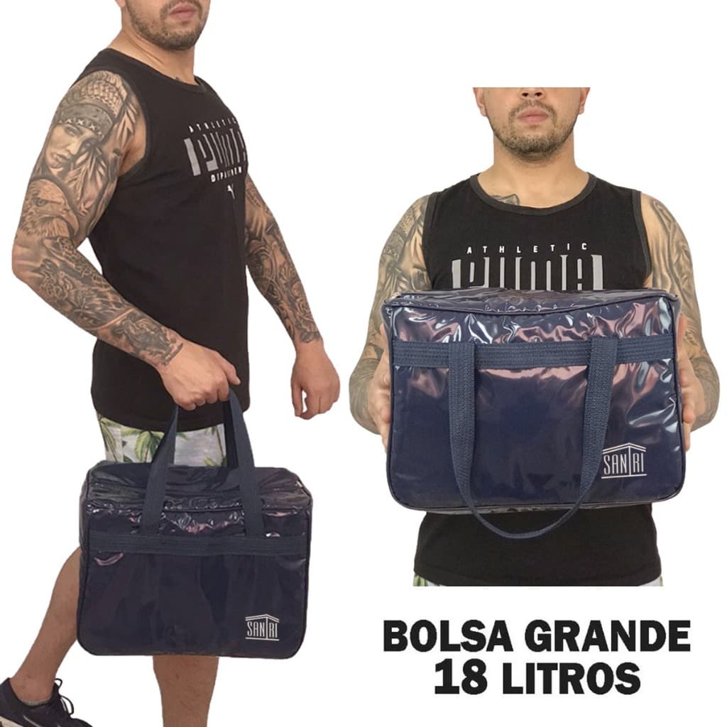 Bolsa Térmica 18 Litros Lanche Bebida Cerveja Refrigerante 25 Latas Viagem Praia Camping