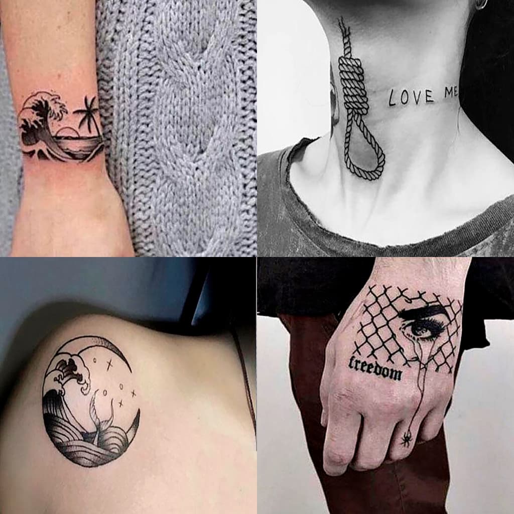 Tatuagem Temporária Adesiva Desenhos Impactantes Alta Qualidade Envio Imediato