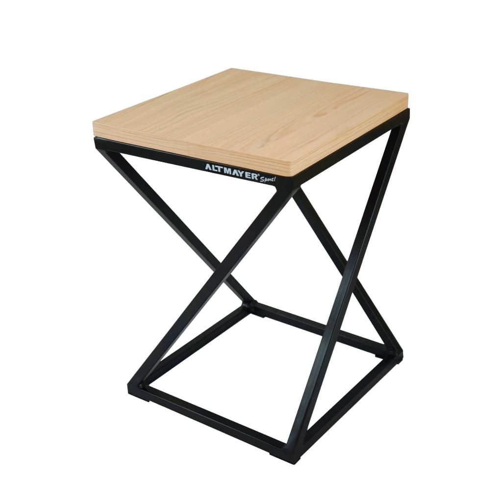 Banqueta Moderna Estilo Industrial Em Z Com 42 Cm Altmayer Acabamento Da Estrutura Epóxi Cor Preto