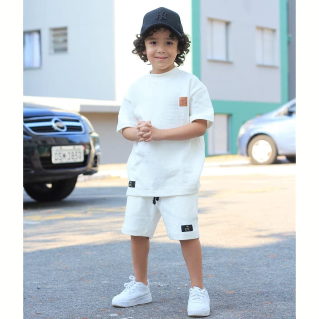 Conjunto Infantil Menino camiseta e bermuda Bloguerinho Estiloso