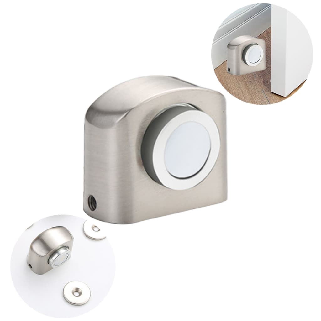 Prendedor De Porta MagneticoAmortecimento Fixador Batente De Porta