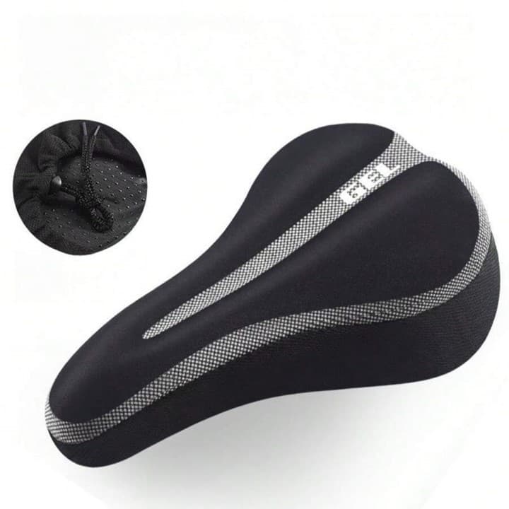 Capa Para Banco Bike em Gel Silicone Selim Bicicleta Almofada Forro Ajustável  Ciclismo Anatômica