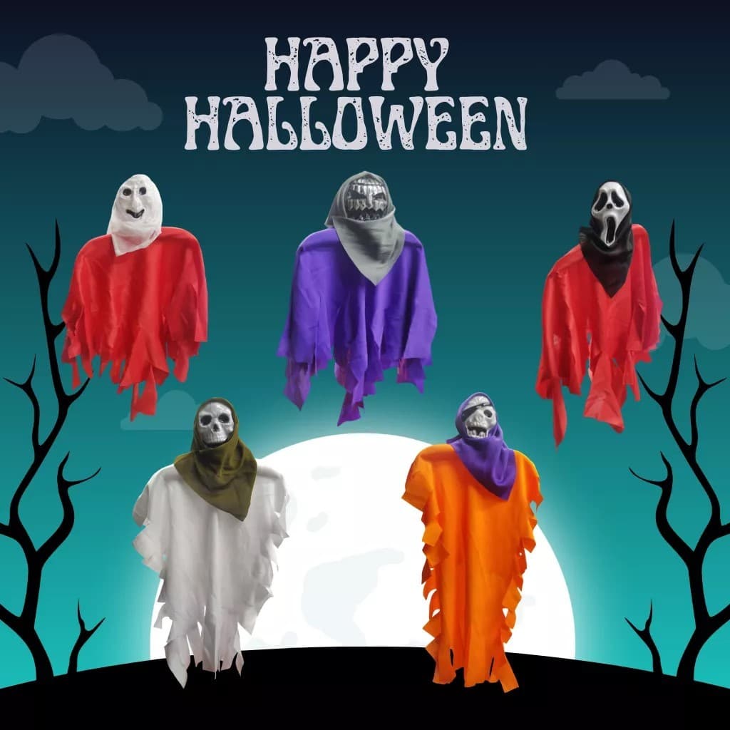 Fantasmas Assustadores Para Decoração De Halloween