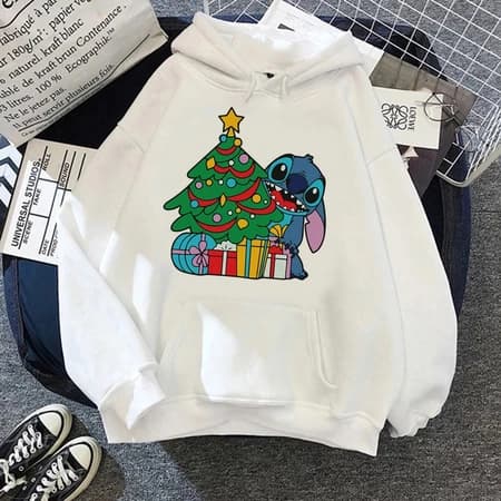 Blusa Moletom Lilo Stich Árvore De Natal