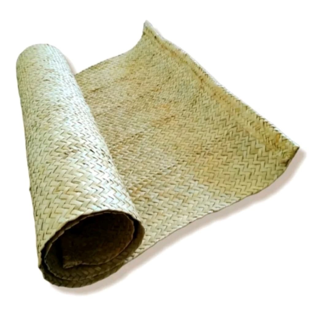 Kit 3 Esteira de Palha Trançada Natural Artesanal Decoraçao 1.65x80cm
