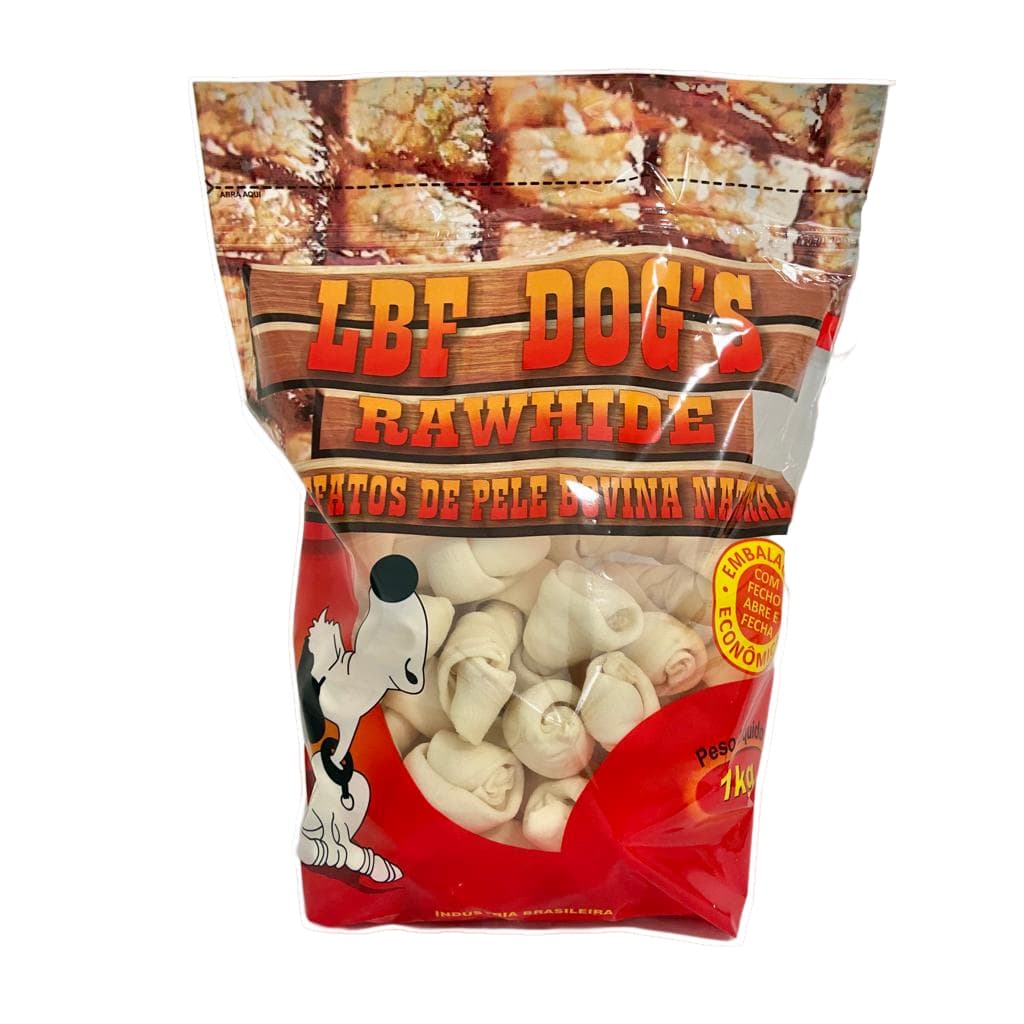 Osso Nó Tamanho 4-5 Para Cachorro Pacote Com 1 kg