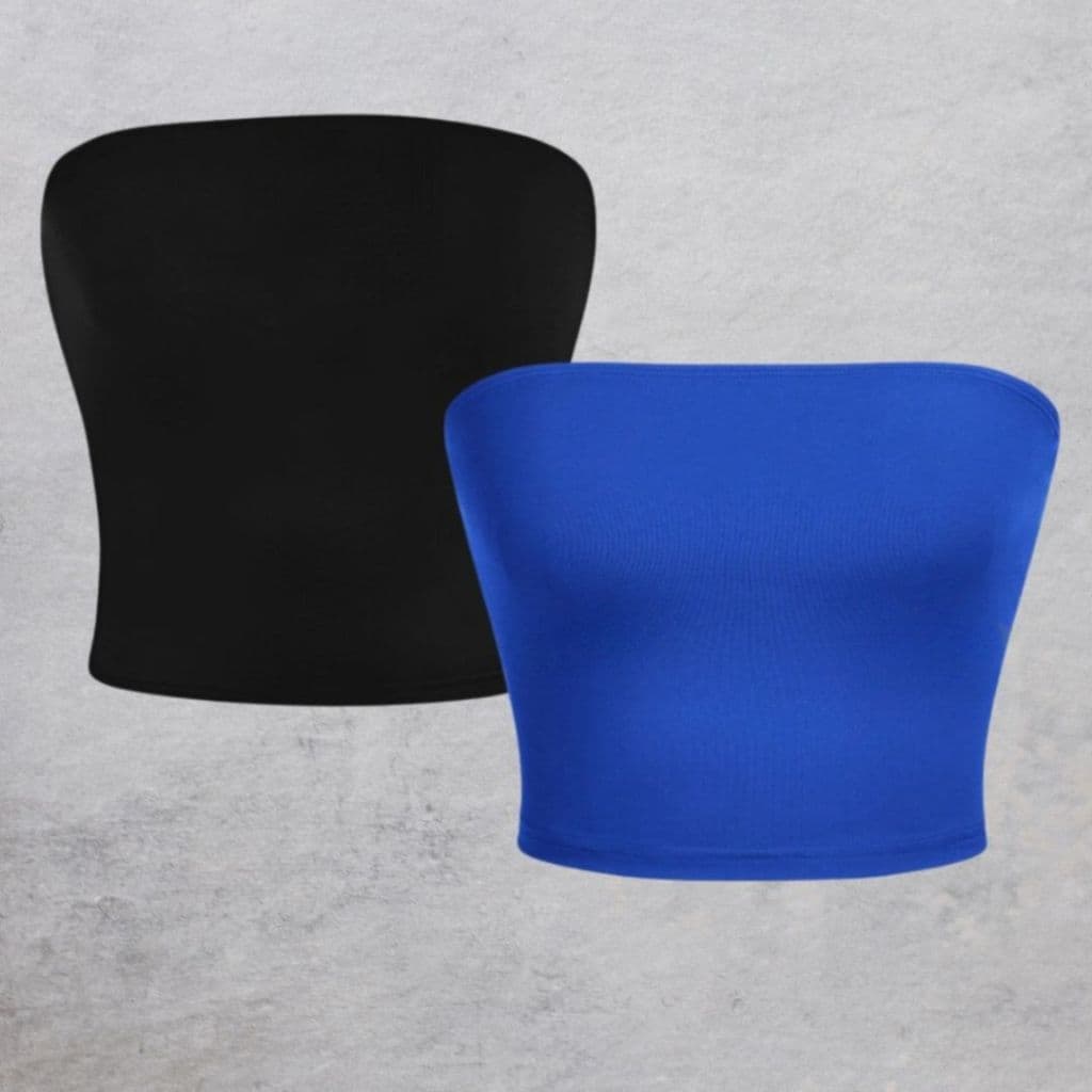 Cropped Top Faixa Regata Suplex Premium Tube Tomara Que Caia Feminino Tubinho