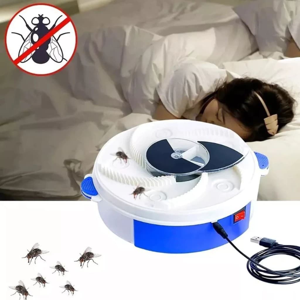 Armadilha Prende Mata Mosca Mosquito Insetos Eletrico USB