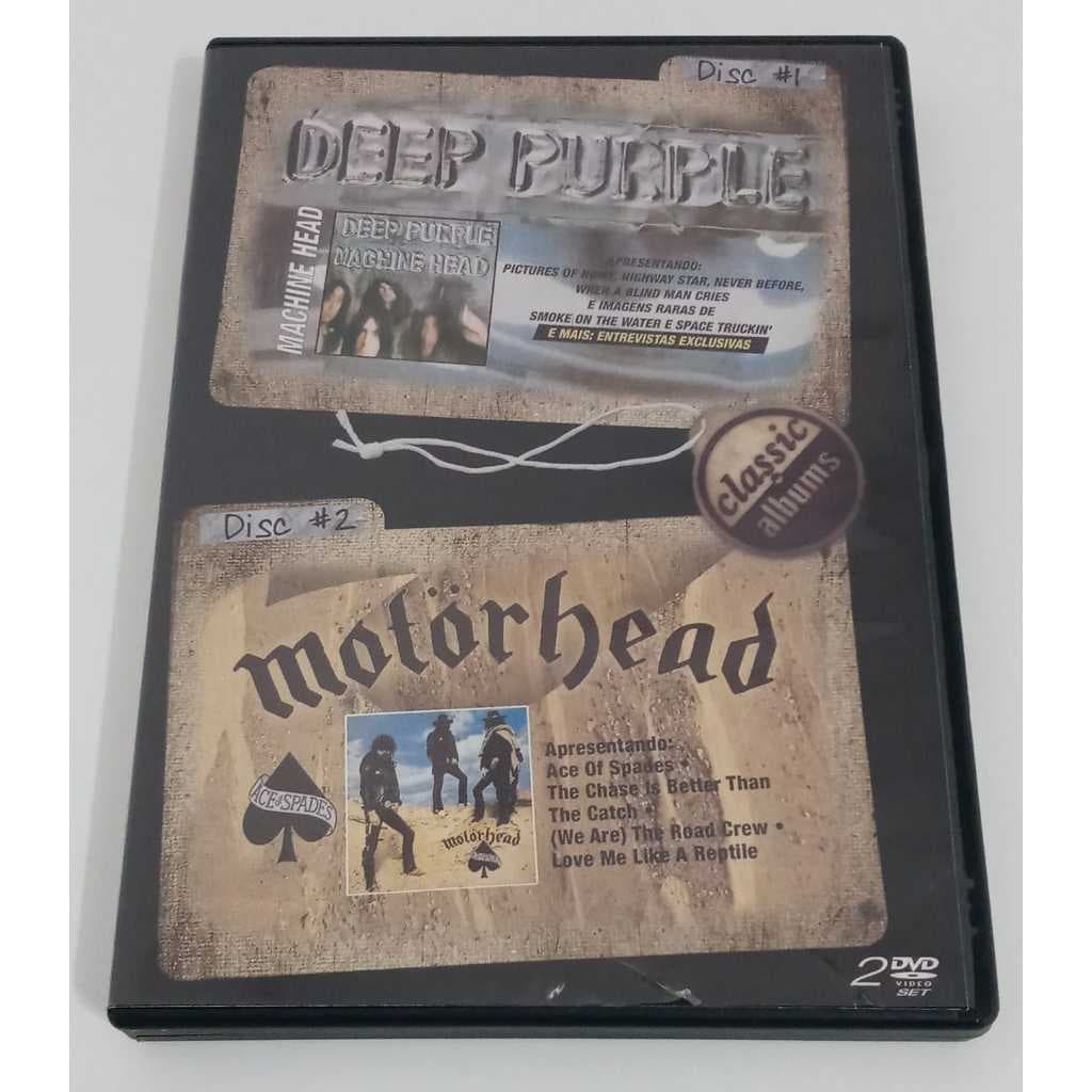 DVD Duplo - Deep Purple + Motorhead - Classic Albuns Box Set