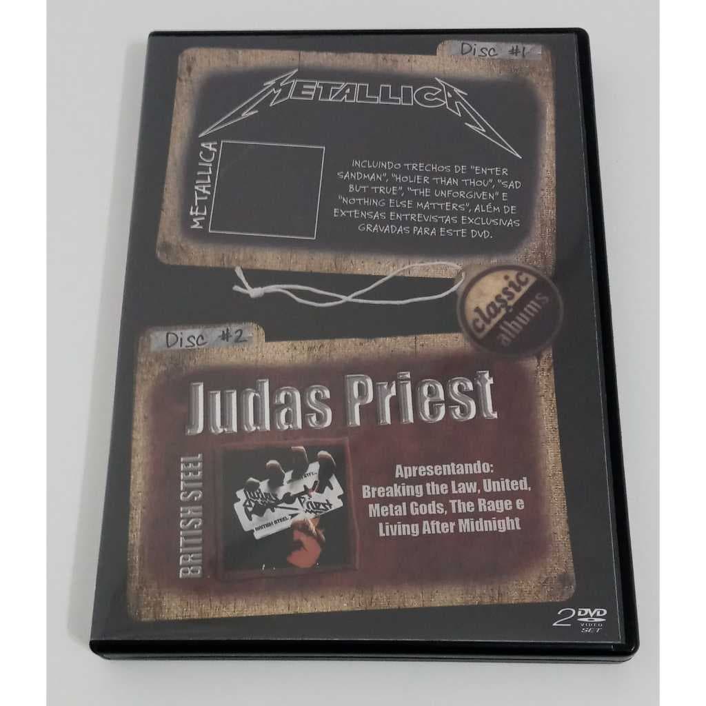 DVD Duplo - Metallica + Judas Priest - Classic Albuns Box Set
