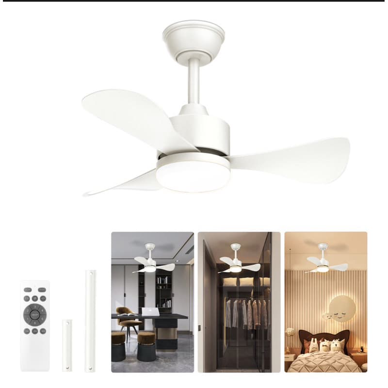 Ventilador De Teto Silencioso Com Luz E Controle Remoto 28